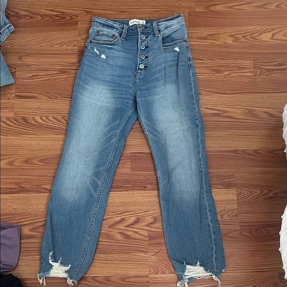 Abercrombie & Fitch High Rise Blue Jeans